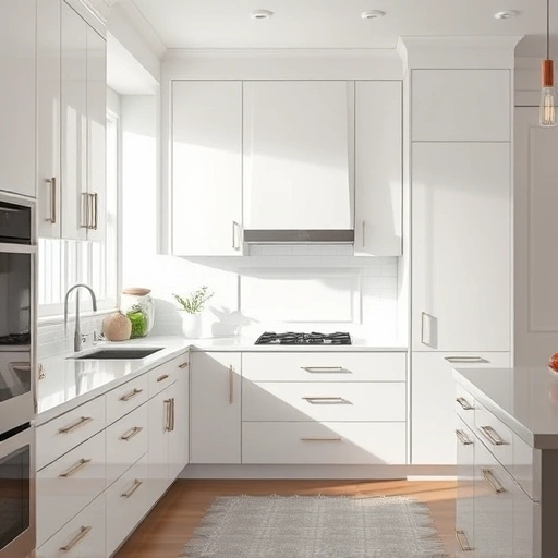 Cabinet painting transformation in a stylish Richardson TX kitchen featuring modern design and elegant colors.