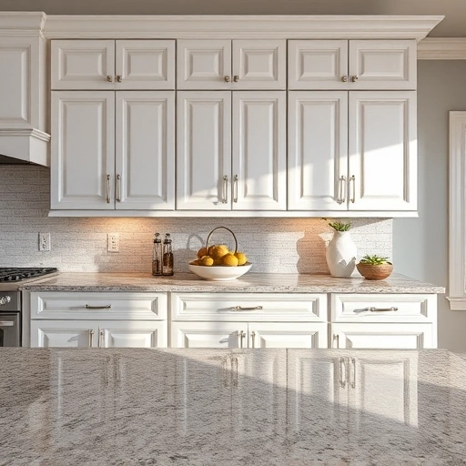 Refinished kitchen cabinets in Fate TX with glossy finish, elegant colors, and modern hardware in a stylish layout.