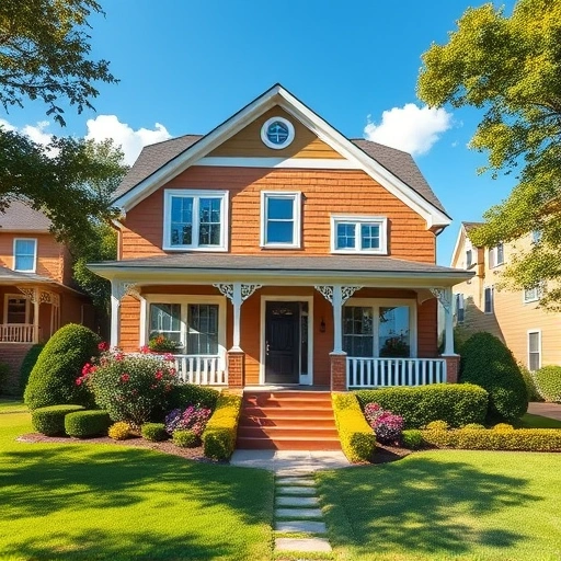 Charming suburban home in Garland, TX with vibrant freshly painted exterior and inviting landscape.