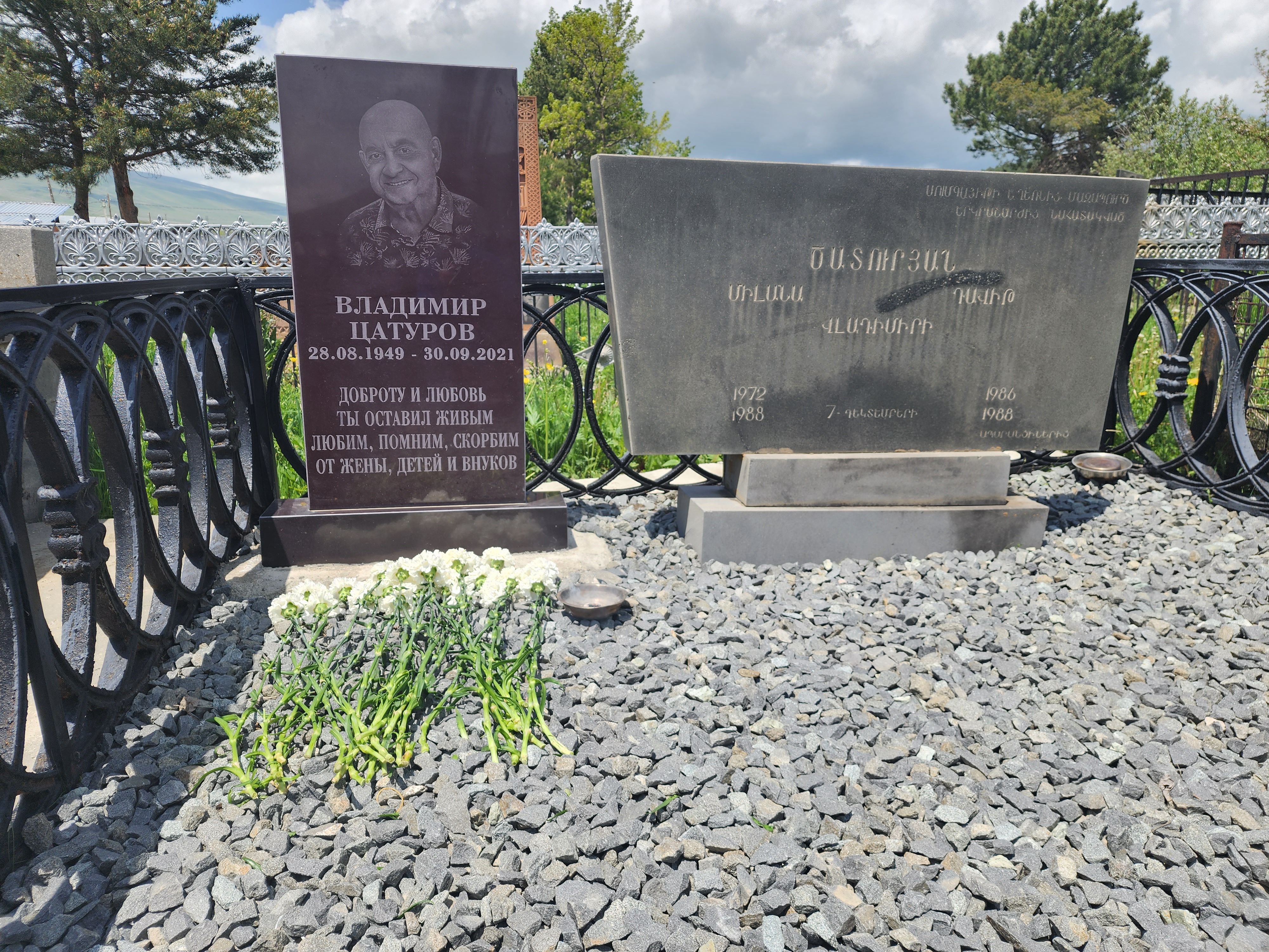 Renovated Headstone Memorial of Vladimir Tsaturov Renovated Headstone Memorial of Vladimir Tsaturov
