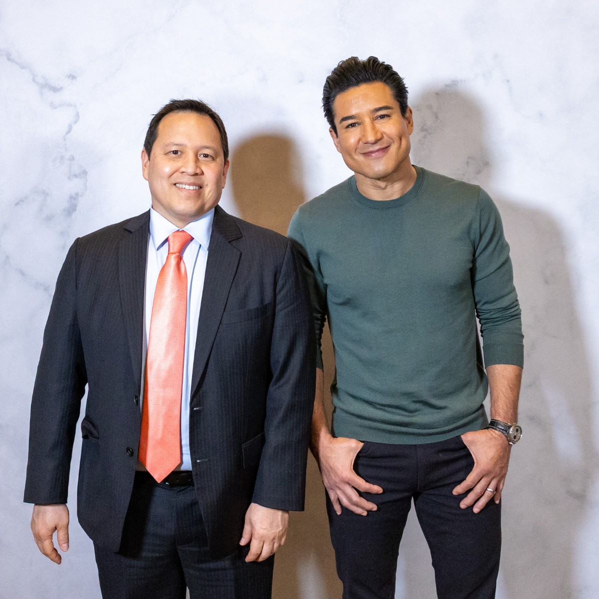 Mario Lopez with Sean Campbell