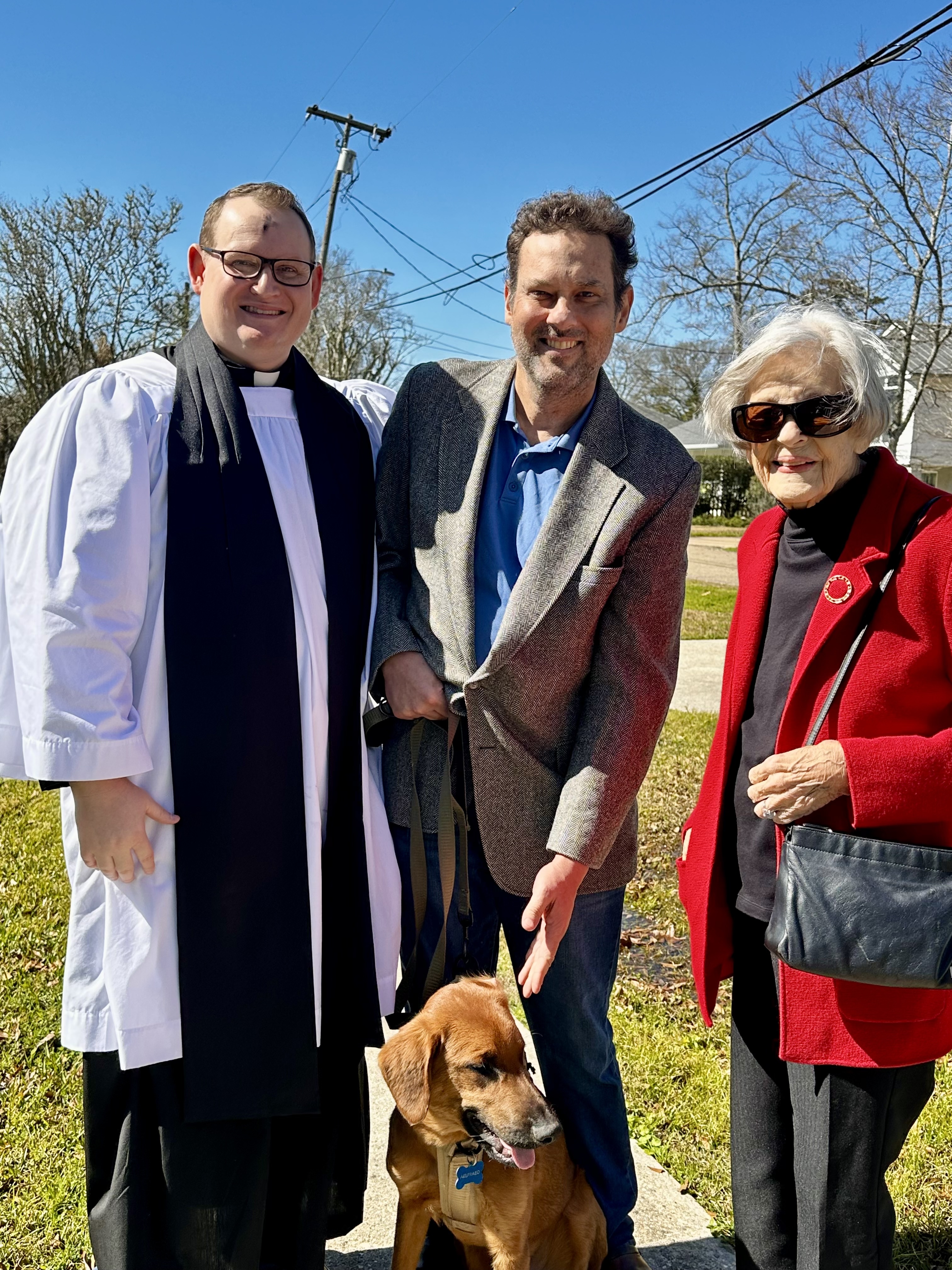 Members of Church of the Holy Trinity gathered together in Mandeville