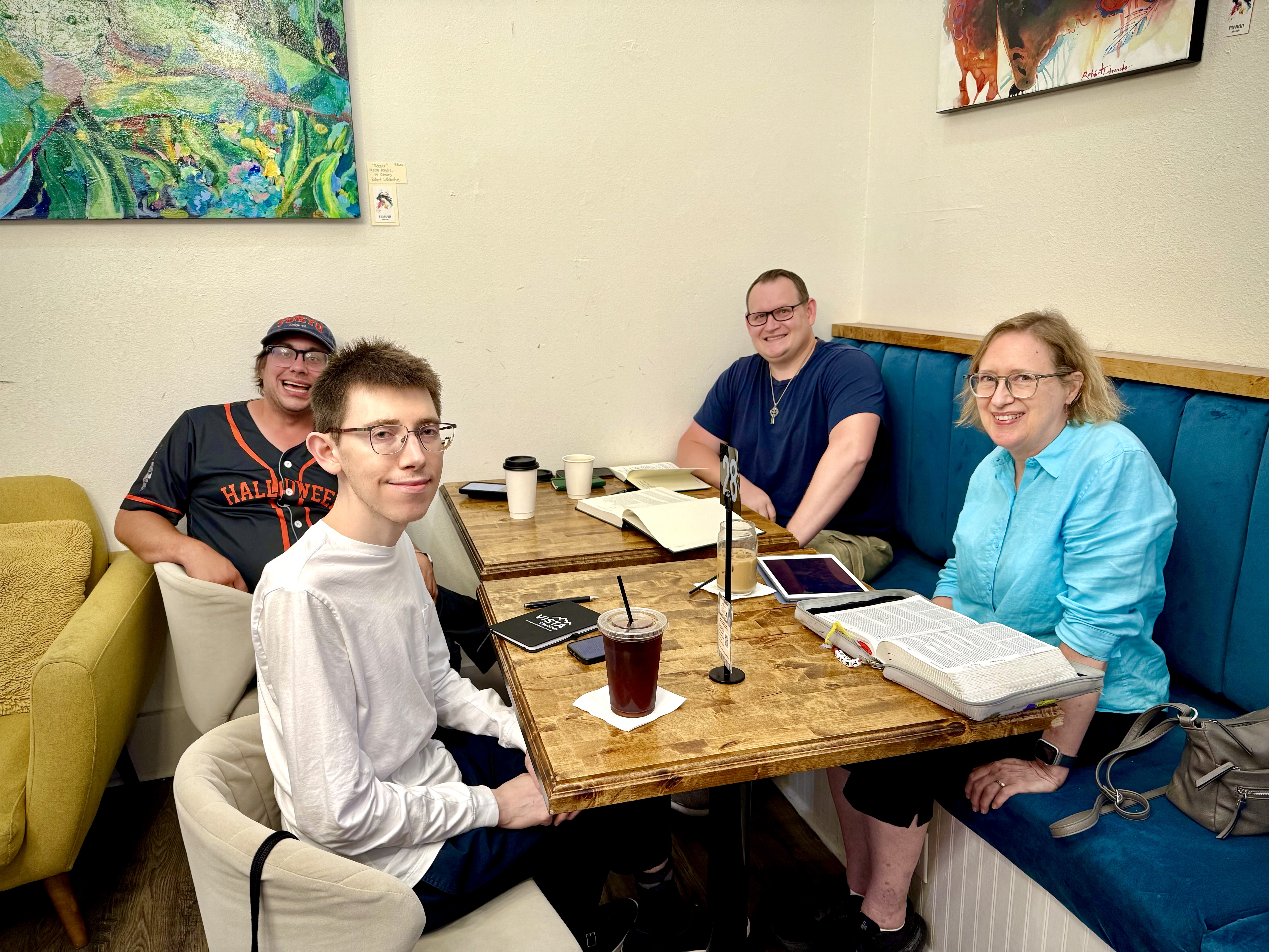 Members of Church of the Holy Trinity studying Scripture together