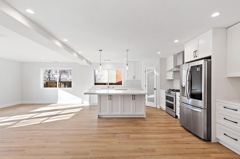 ADU open-plan kitchen Austin TX