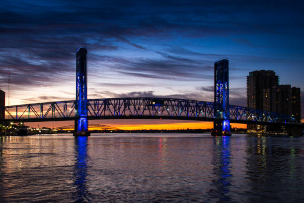 Main Street Bridge at night over the St. Johns River