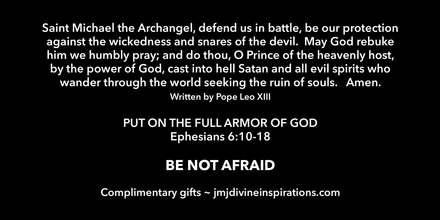 St. Michael prayer card — back
