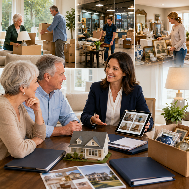 Remote real estate and auction business operating with low overhead and scalable online tools