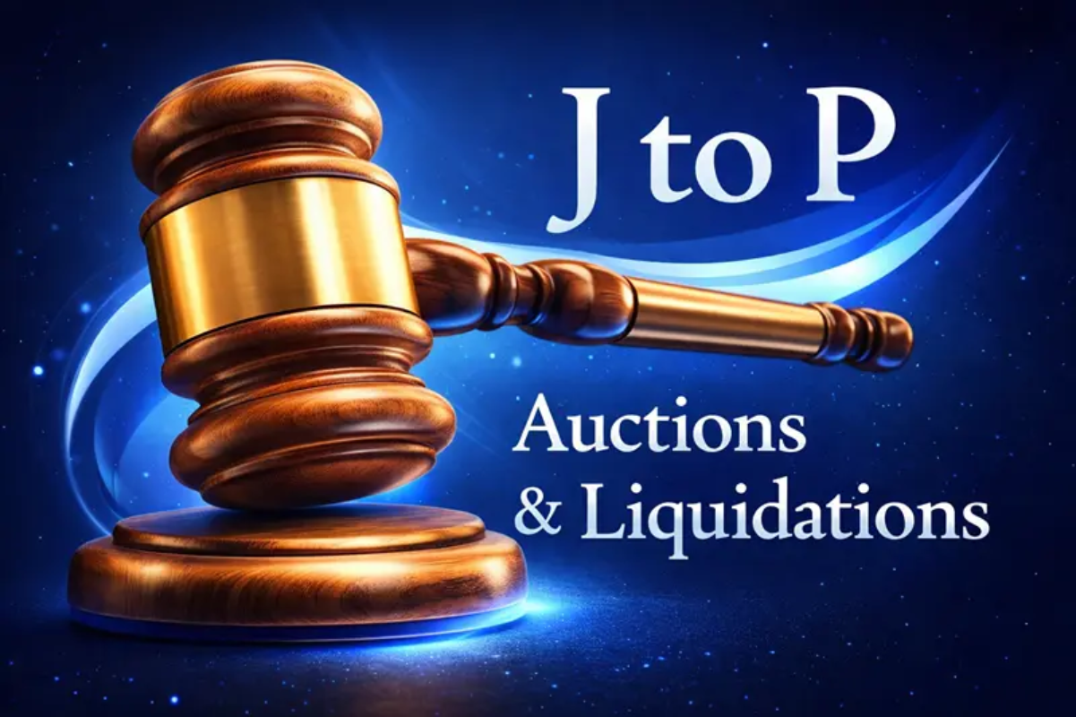 J to P Auctions and Liquidations logo