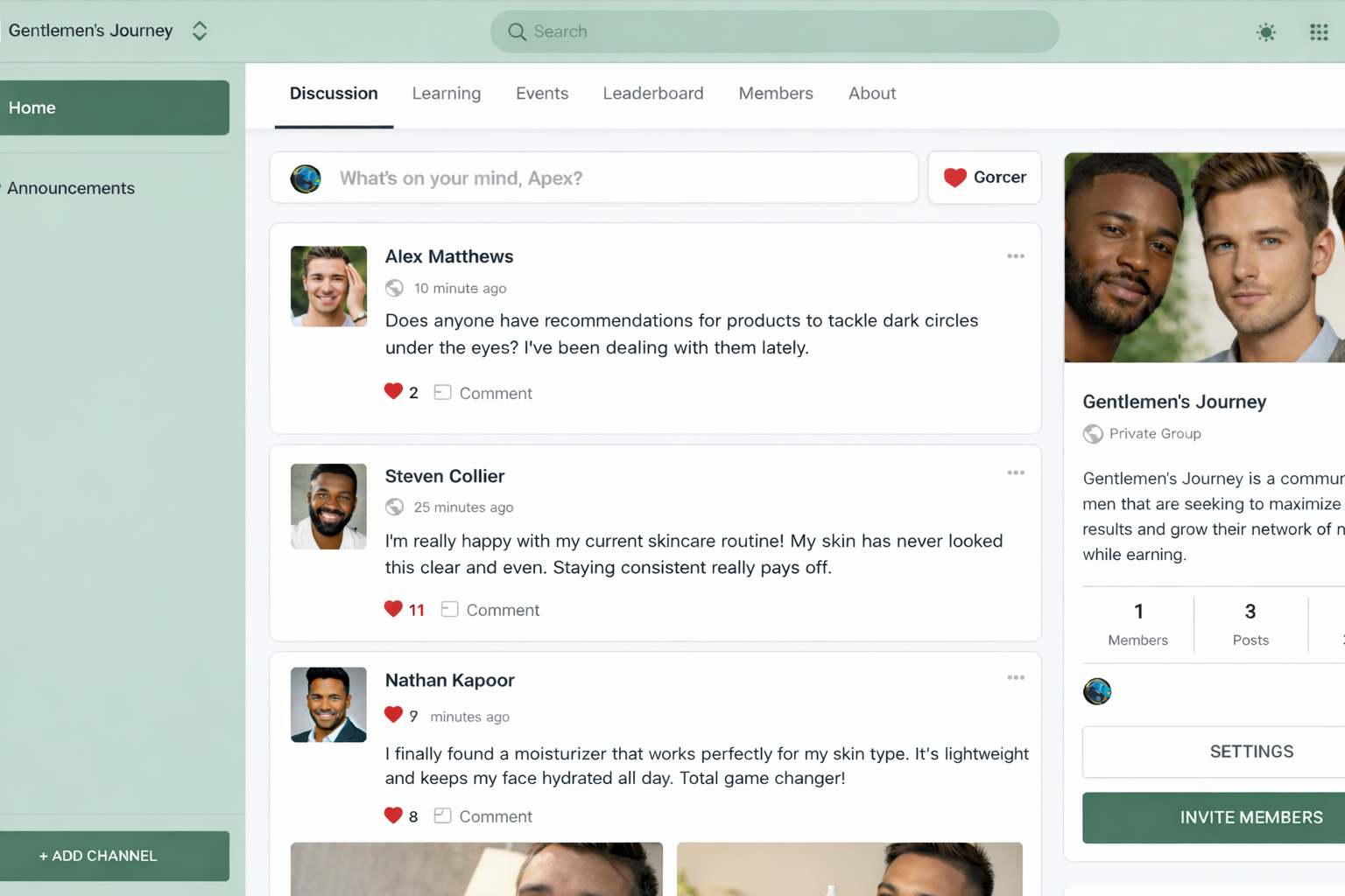 Gentlemen's Glow Pathway