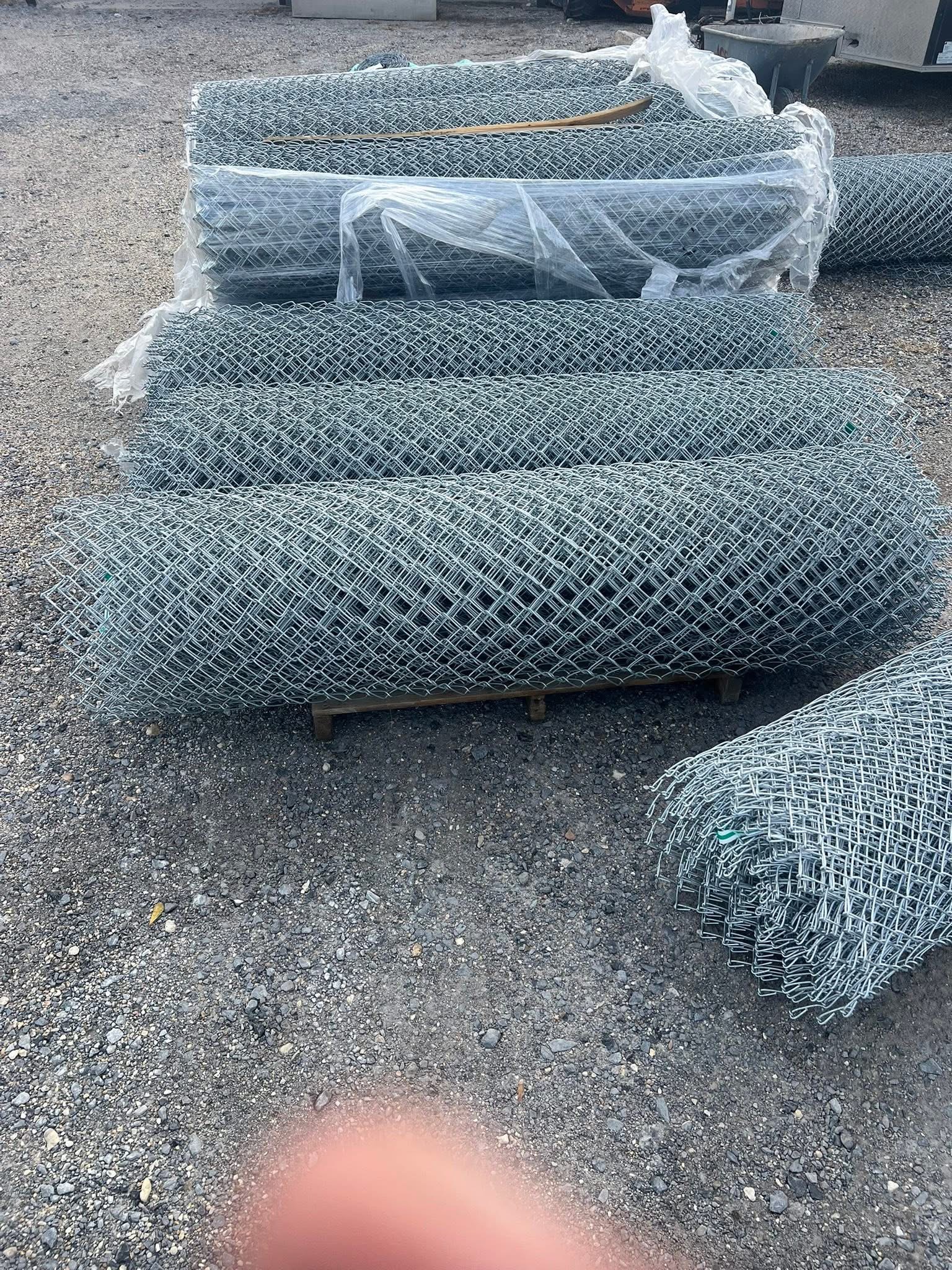 Chain-link wire rolls in stock