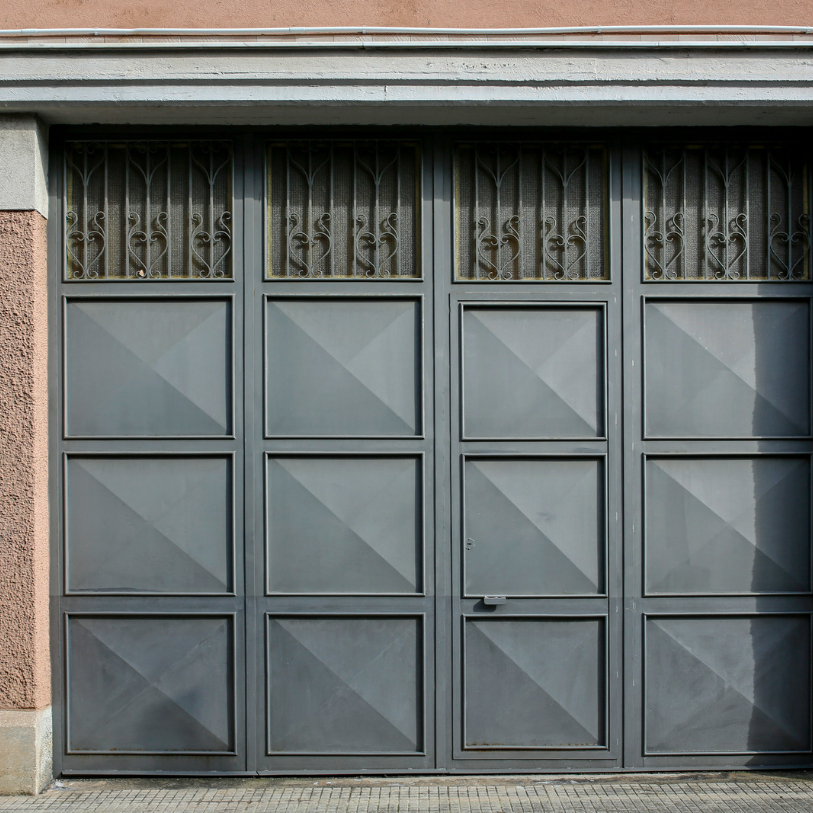 Brown garage door