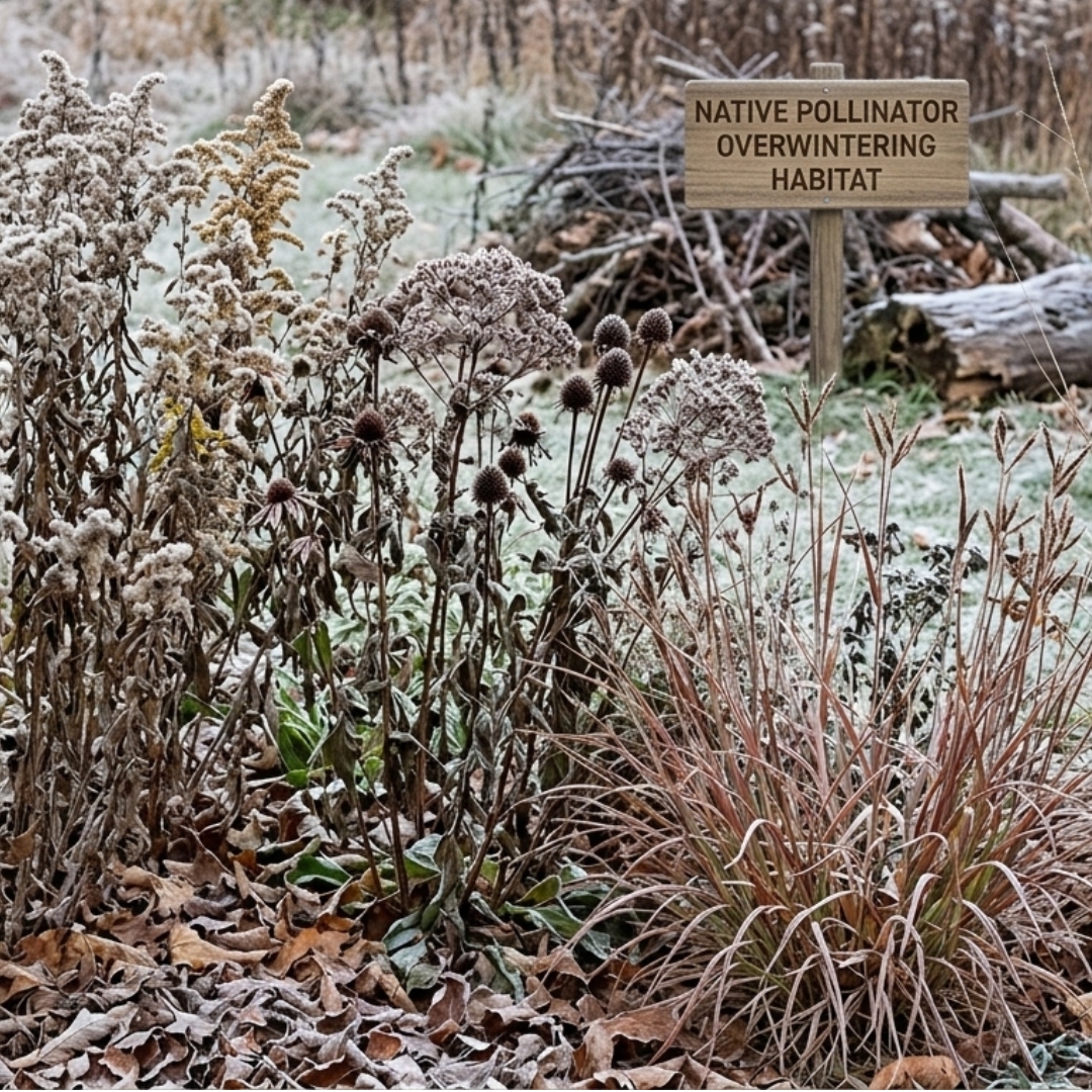 native plants in a winter garden to provide habitat for pollinators native plants in a winter garden to provide habitat for pollinators