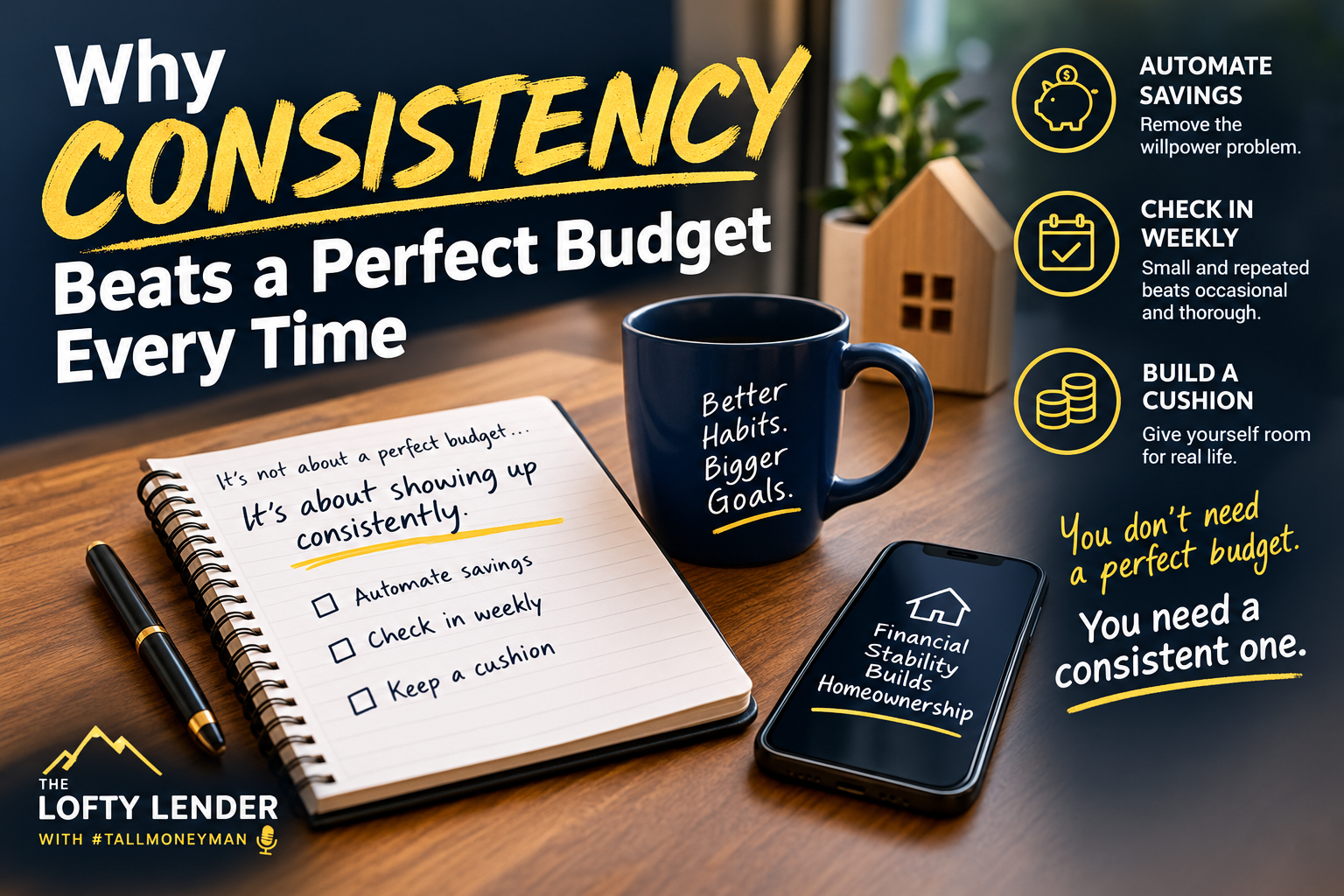 Why Consistency Beats a Perfect Budget Every Time | The Lofty Lender