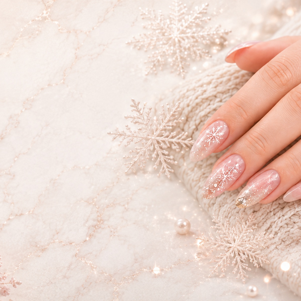 Snow Luxe Nails