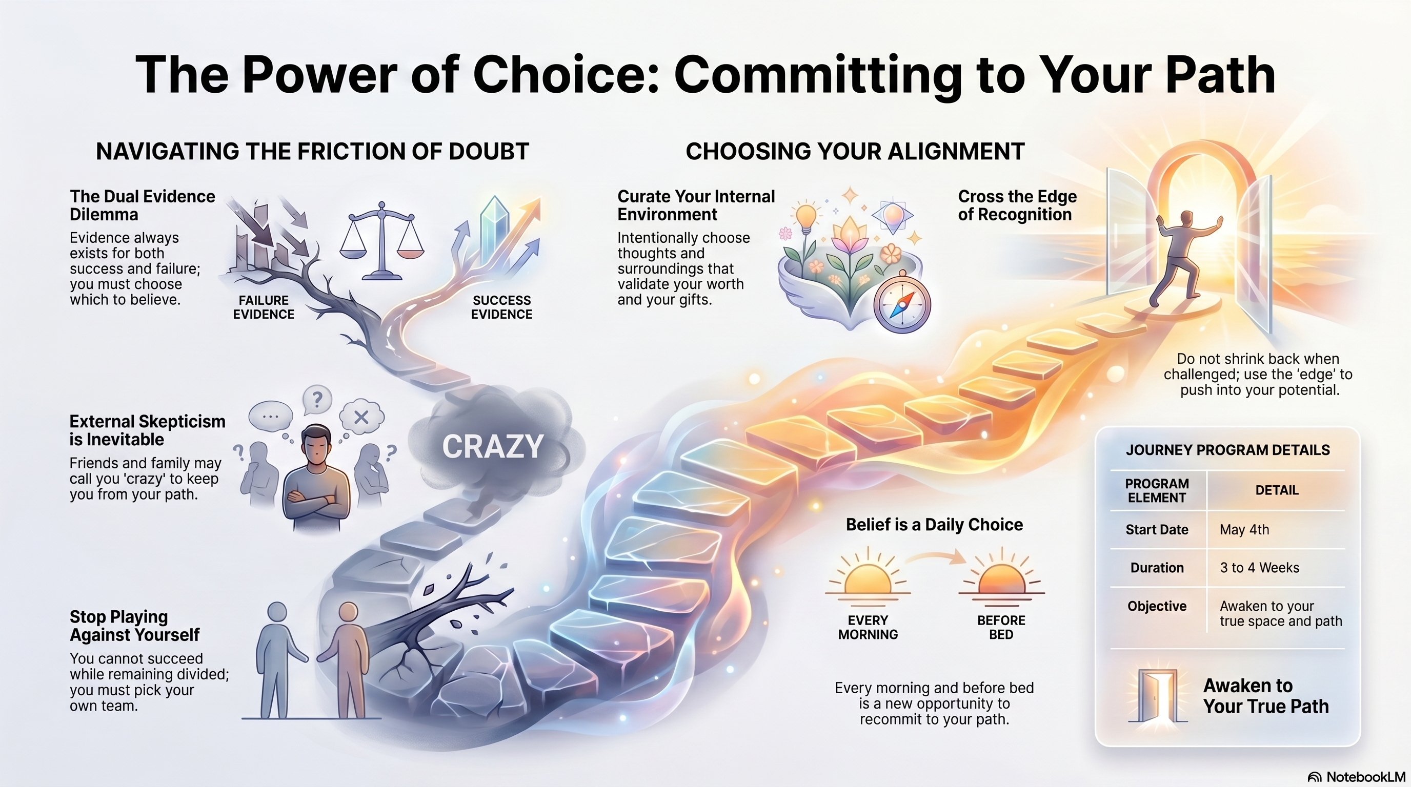 how to stay on your path when no one believes in you