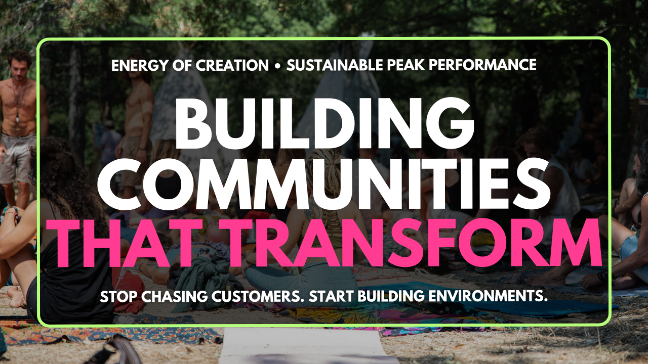 Building Communities Workshop course from Energy of Creation