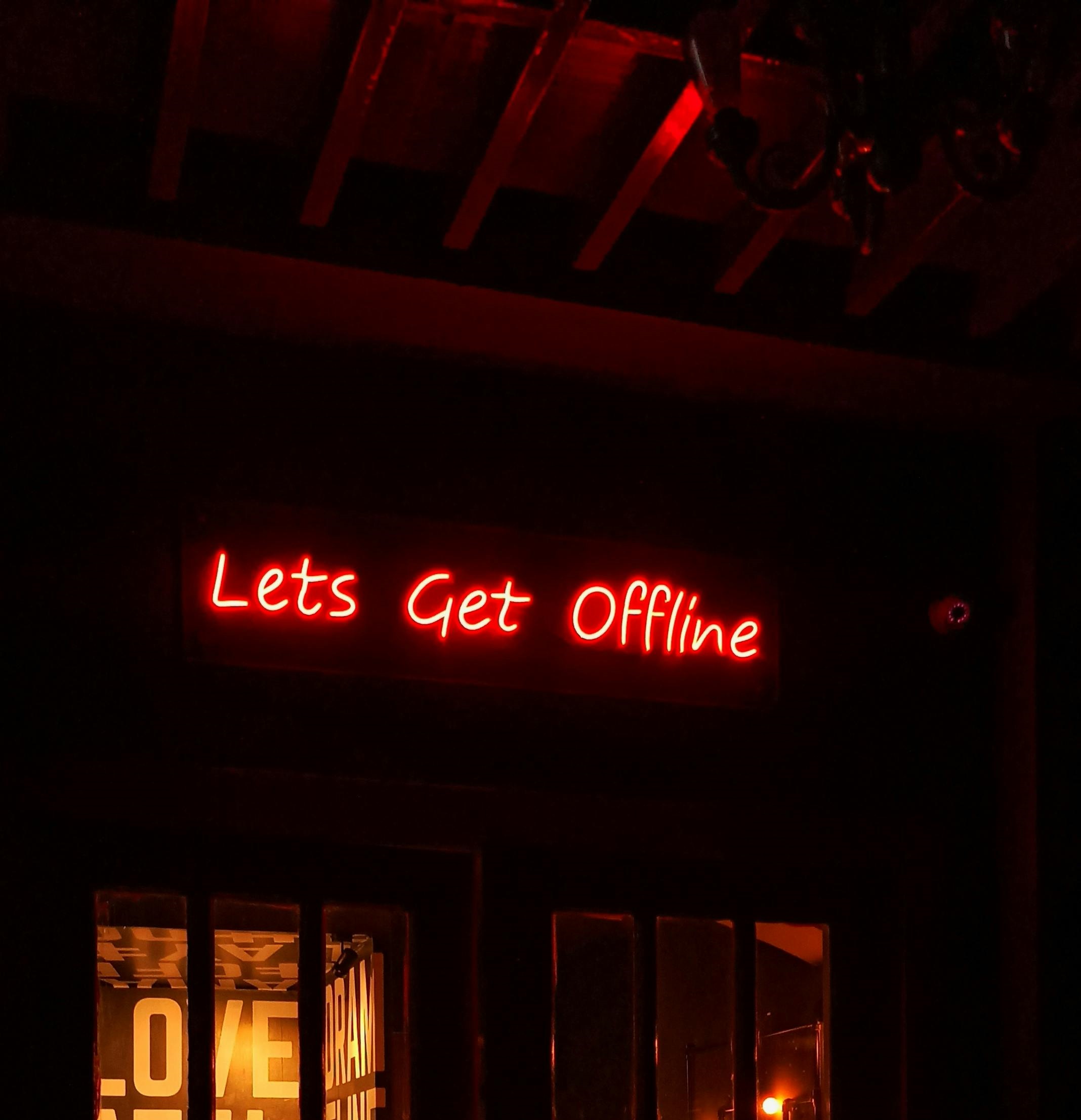 Cover image for Health & Wellness Guide with text "let's get offline".