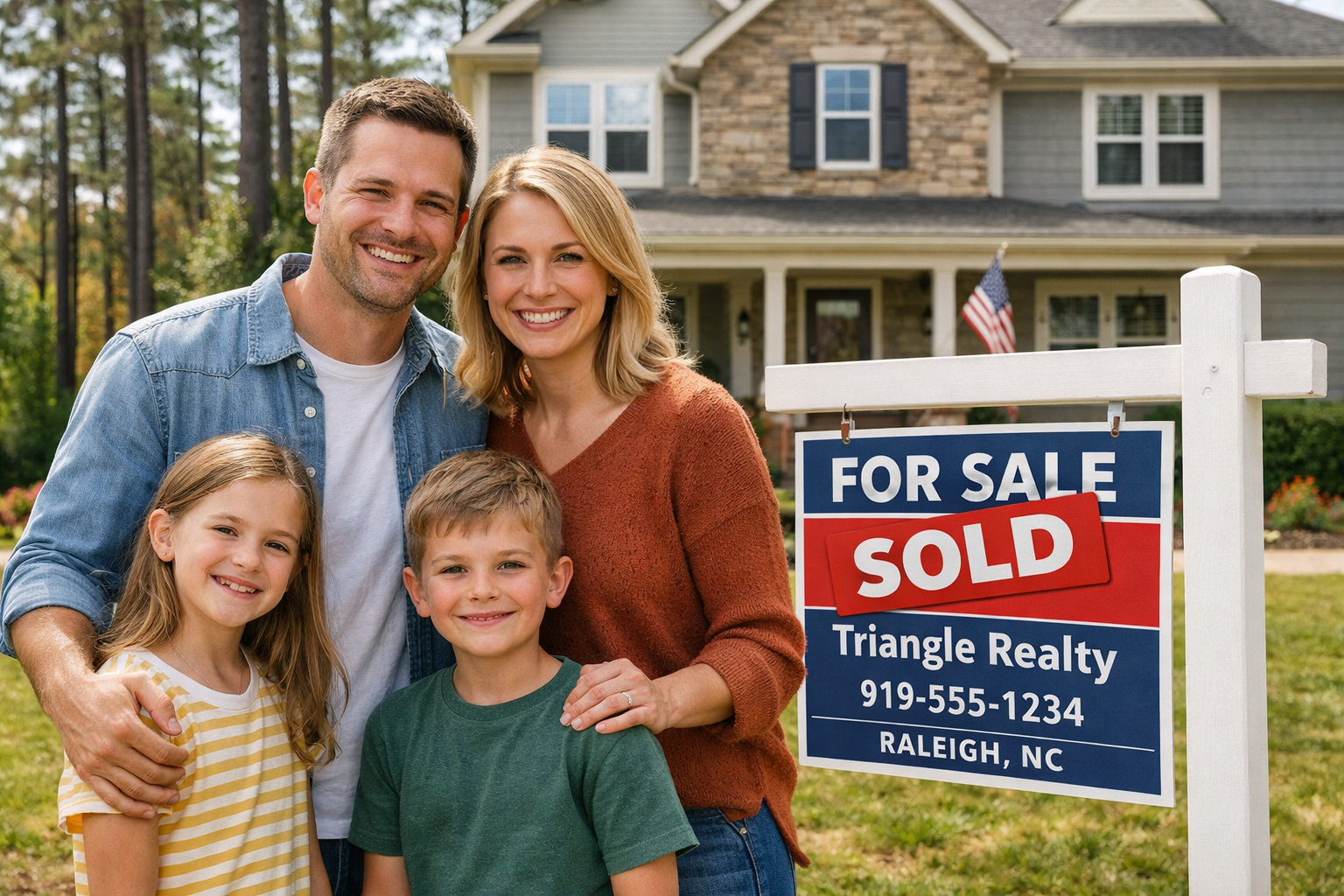 Family buying a home in Raleigh NC with trusted Triangle realtor Latrice McFadden