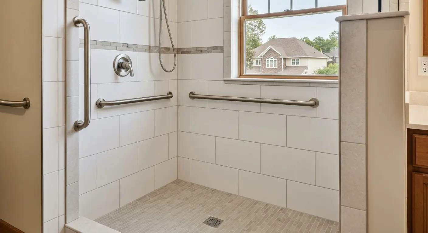 Accessible shower installation