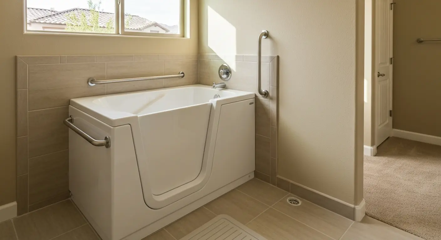 Walk-in tub installation