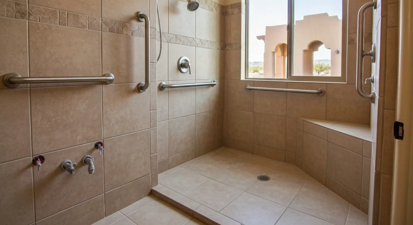 Curbless shower installation