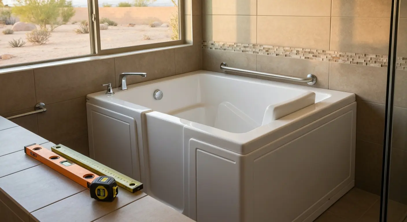 Walk-in tub installation