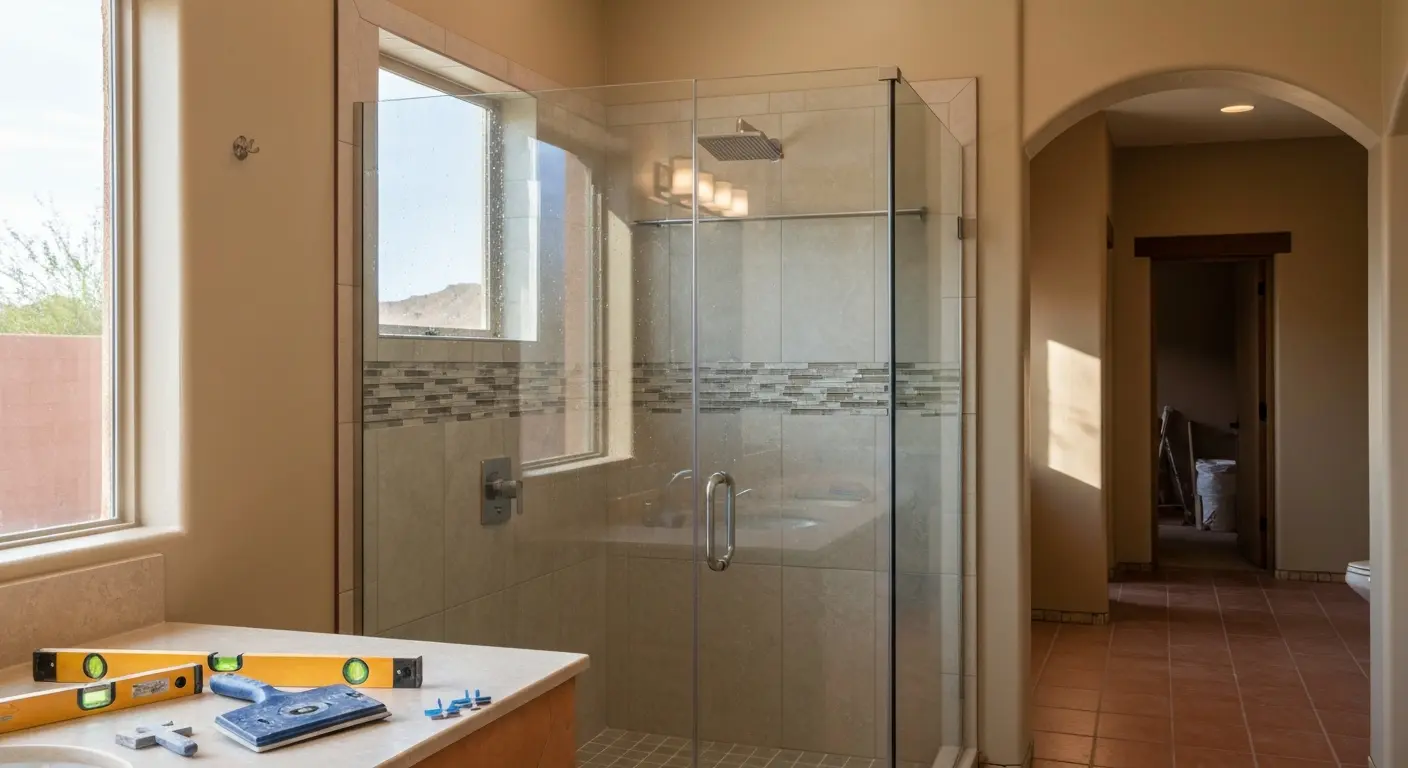 Tub-to-shower conversion