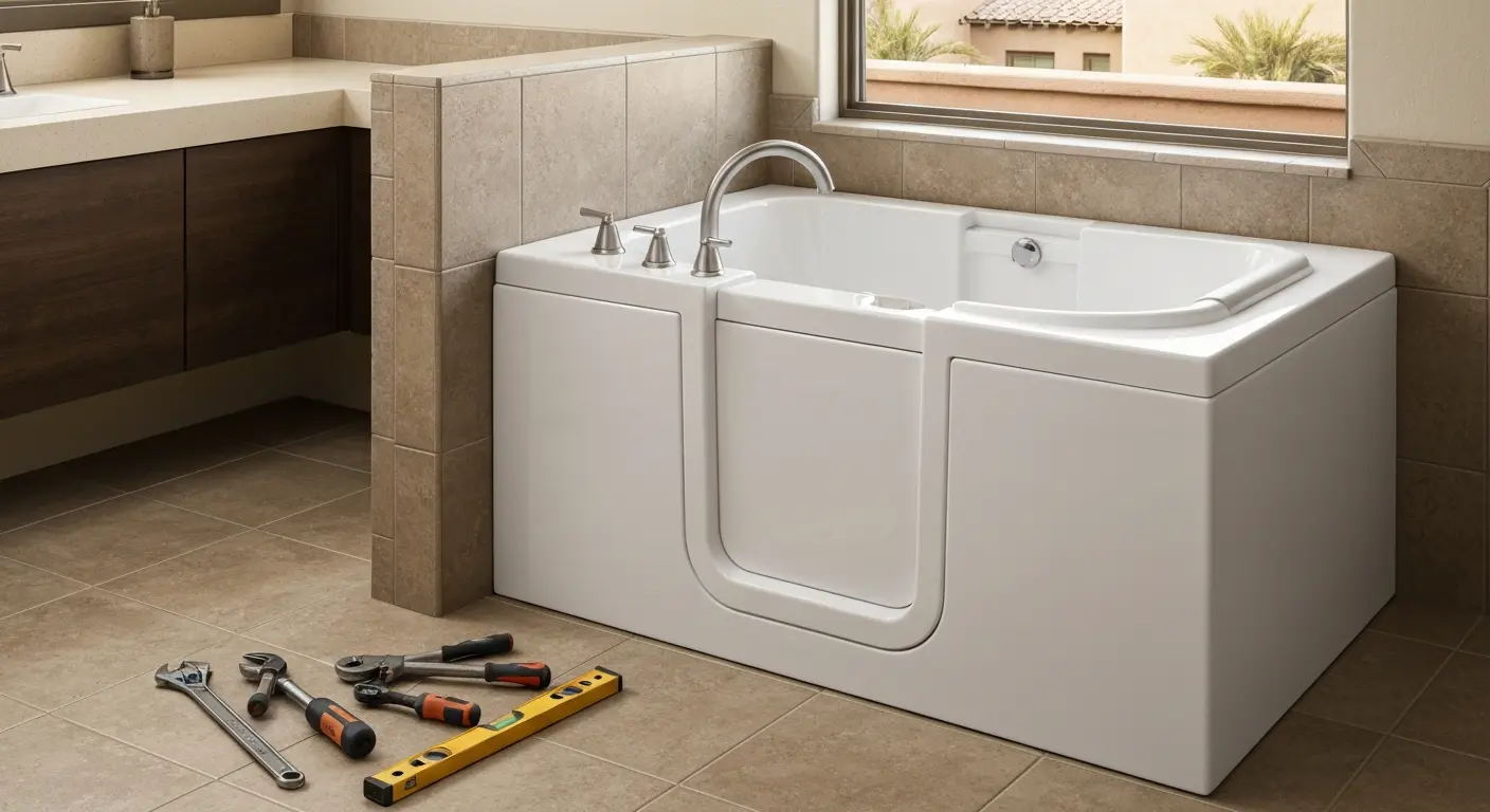 Walk-in tub service and repair