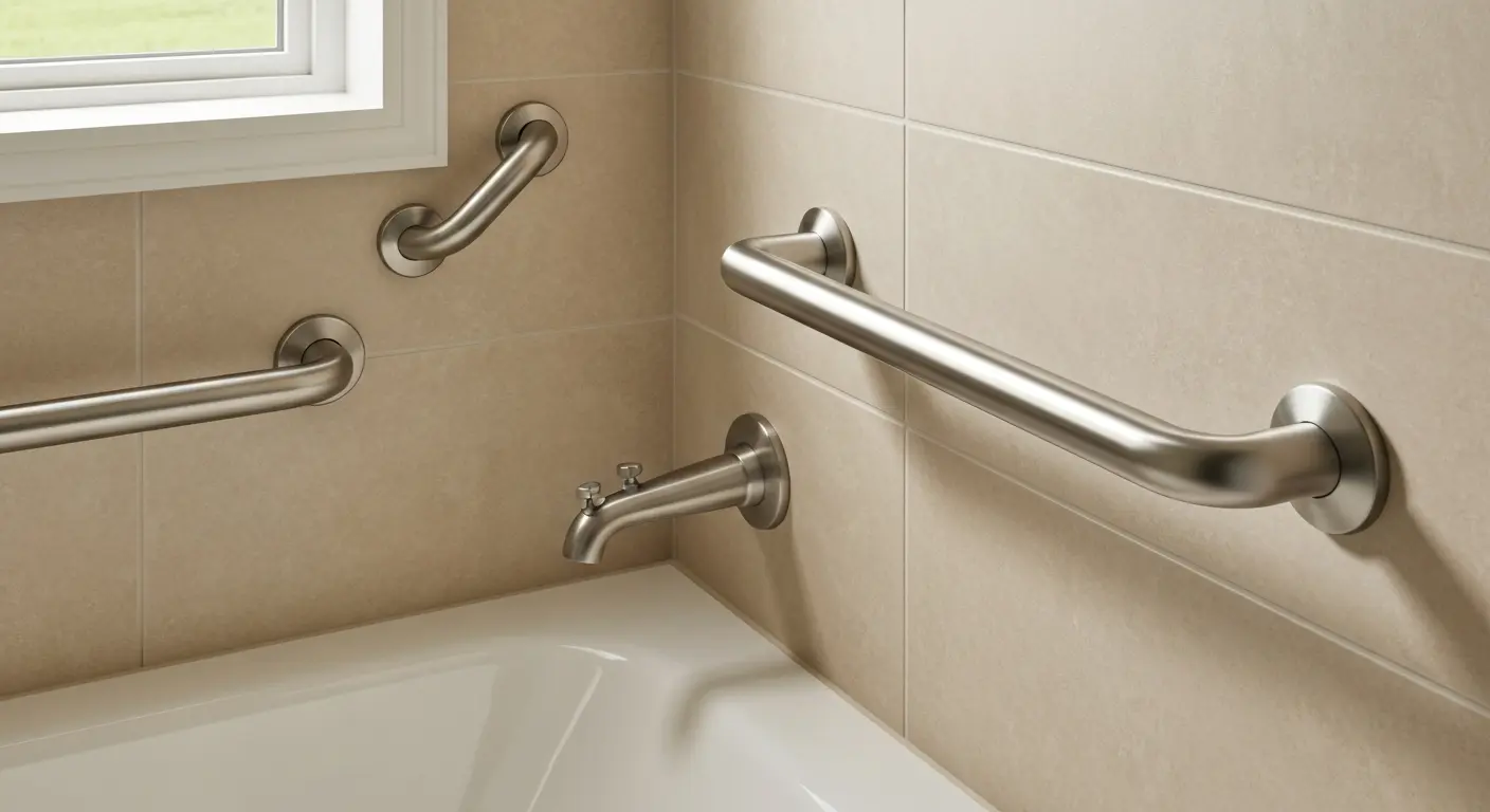 Grab bars and safety hardware