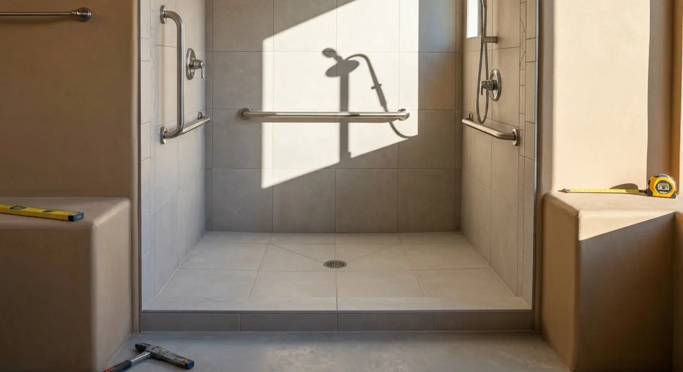 Accessible shower conversion