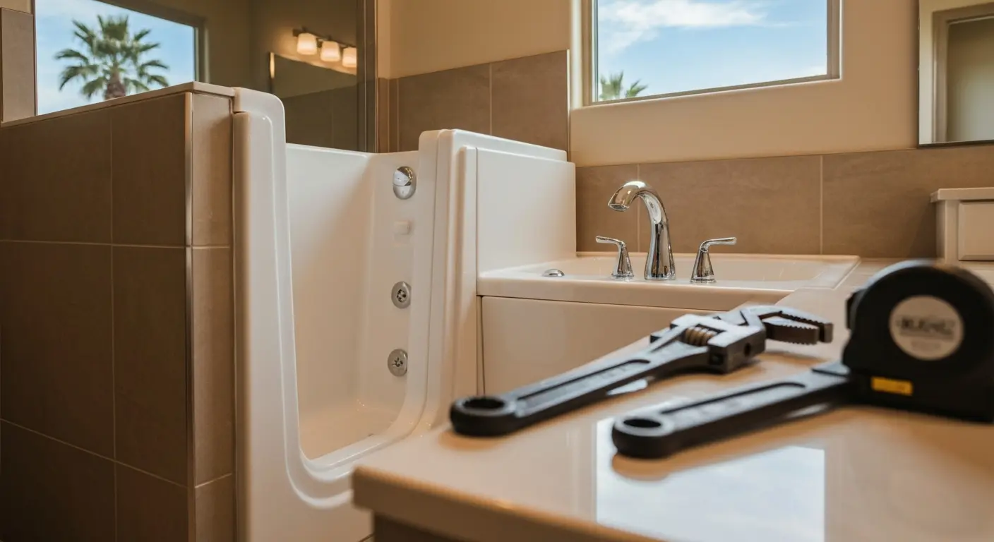 Walk-in tub repair service