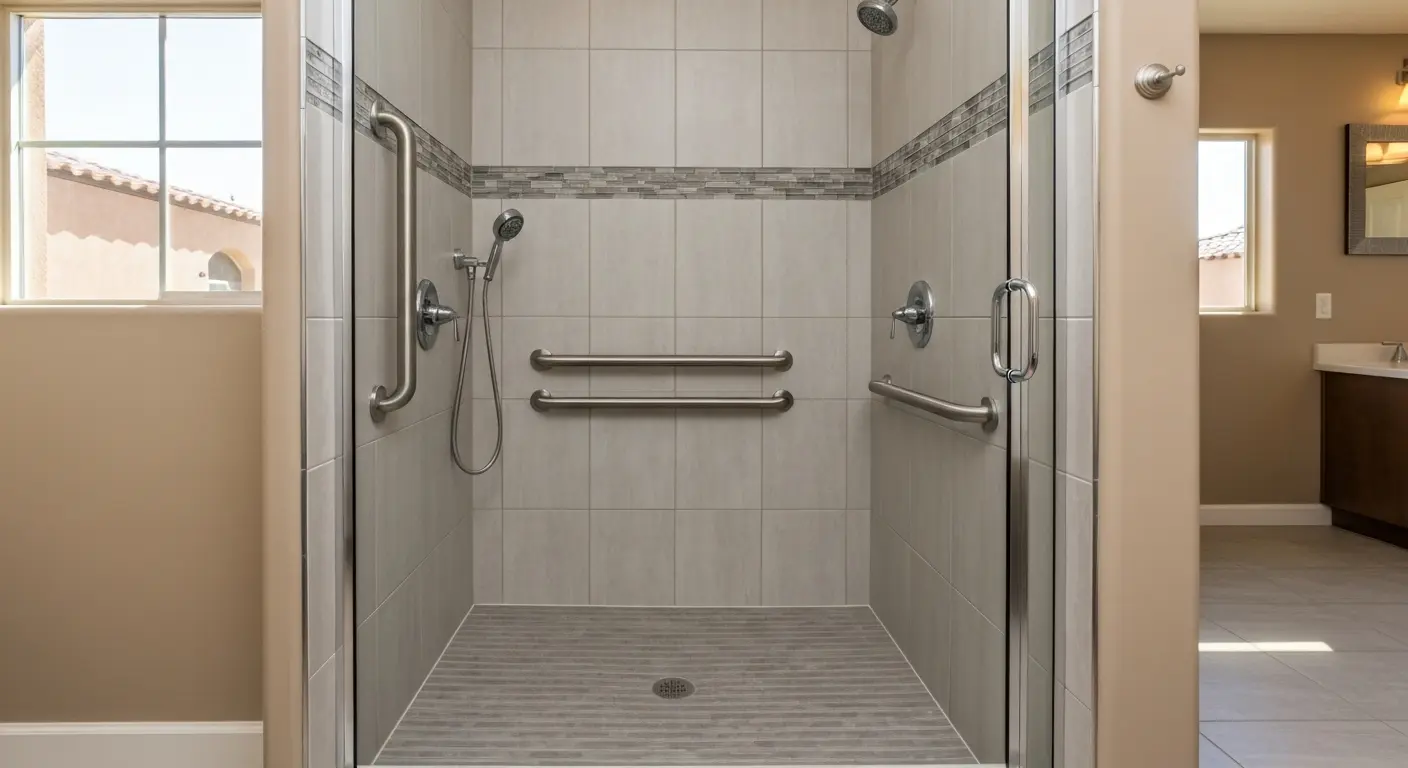 Walk-in shower installation in Las Vegas