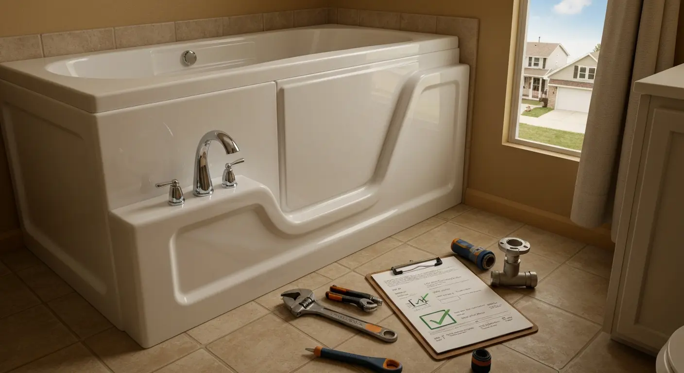 Walk-in tub service and repair