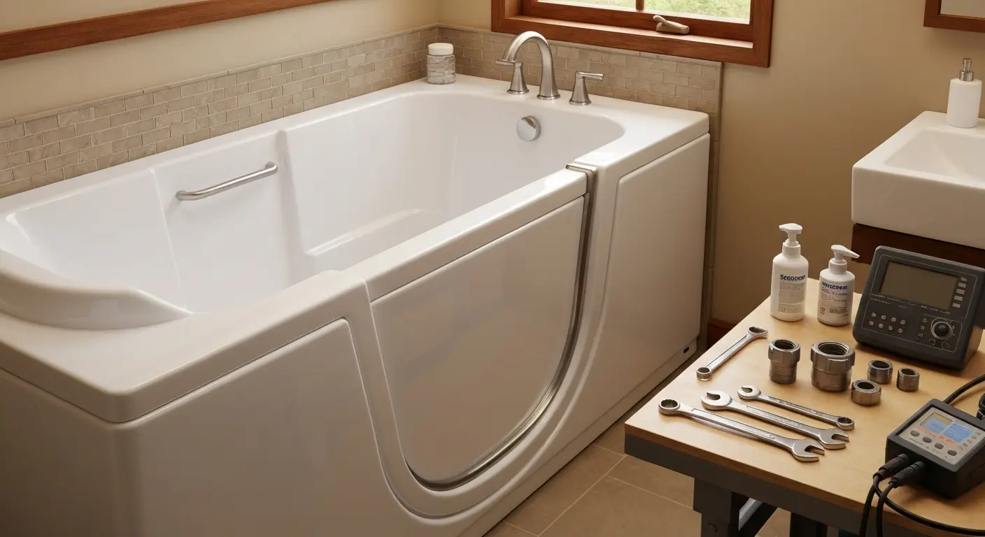 Walk-in tub service and repair