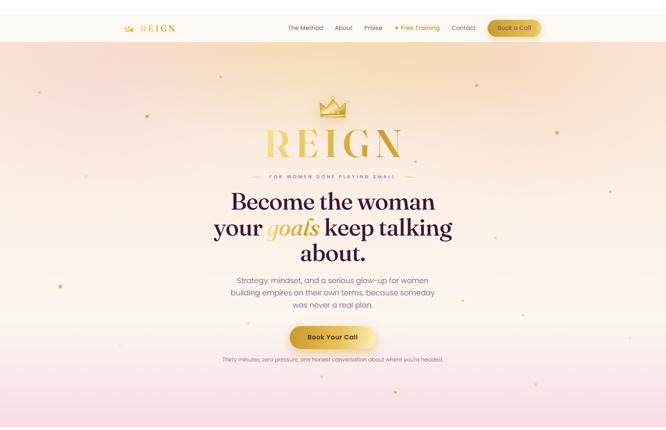 Reign concept website