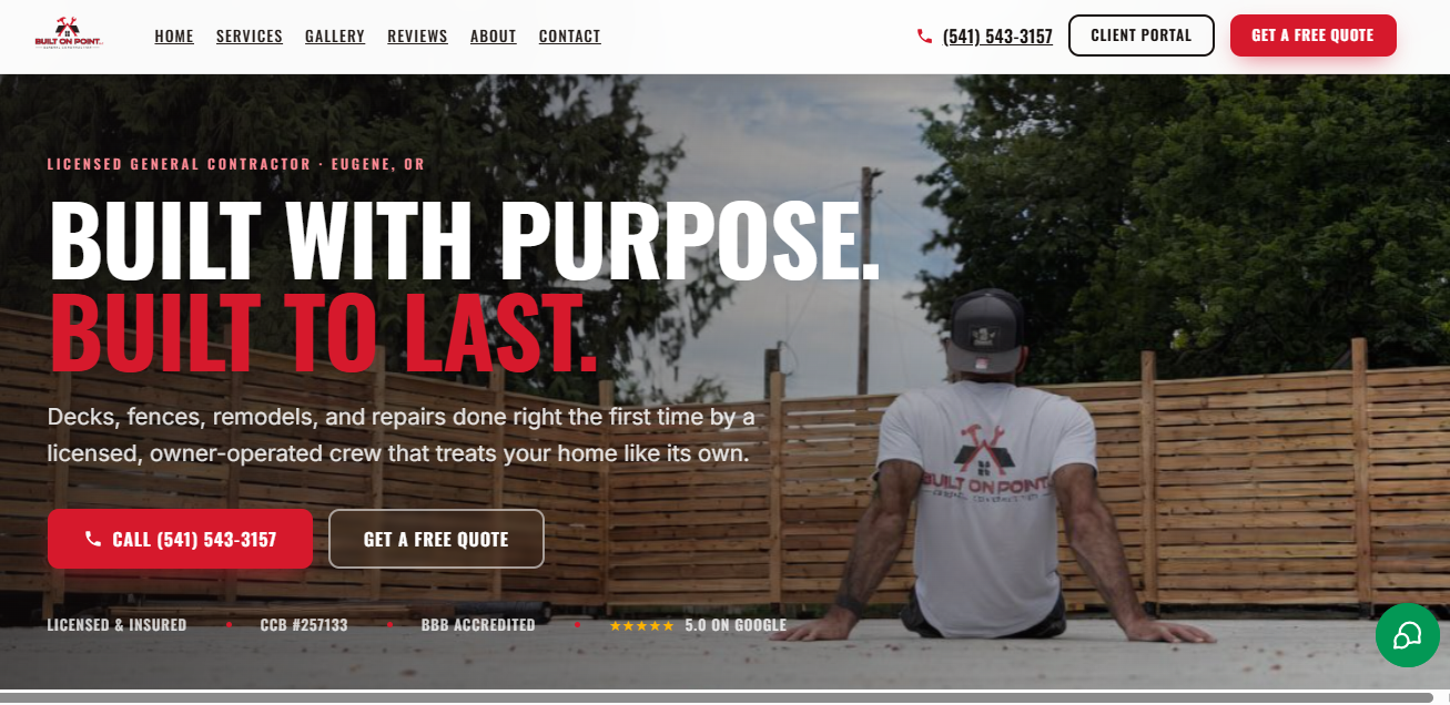 Built on Point website