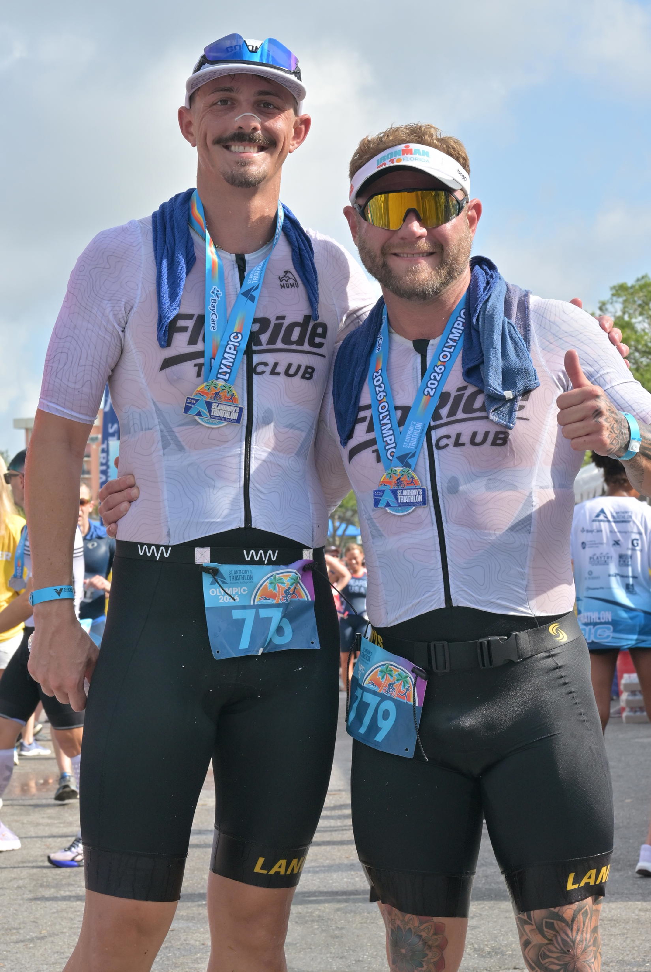 FloRide finishers with medals