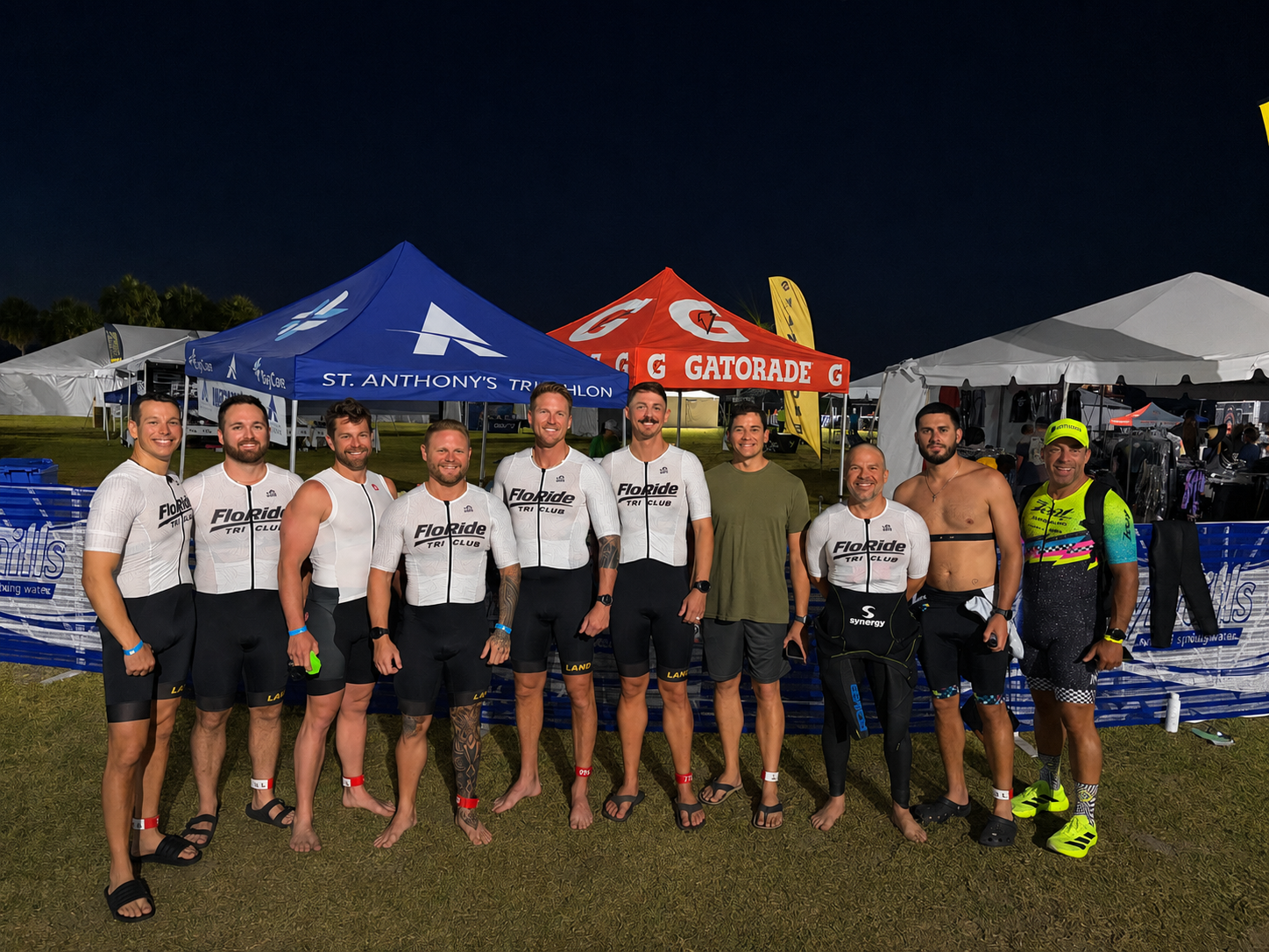 FloRide Tri Club team at St. Anthony's Triathlon