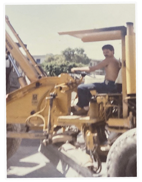 Ricardo's father, a lifelong contractor