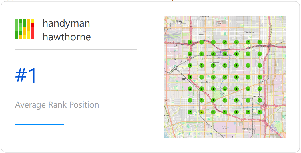 Additional Google ranking proof for Mr. Harris Plumbing and Handyman Services
