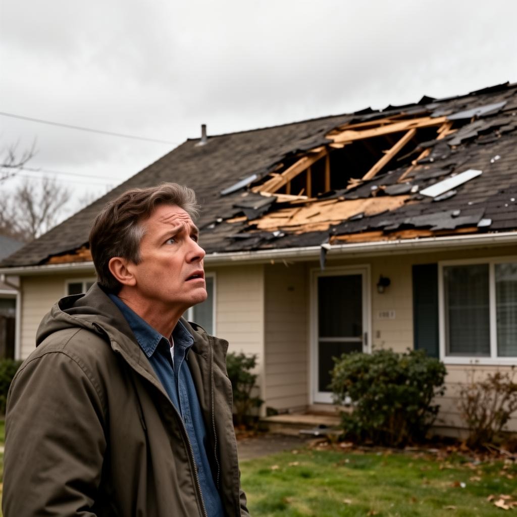 Homeowner trying to reach a roofing contractor