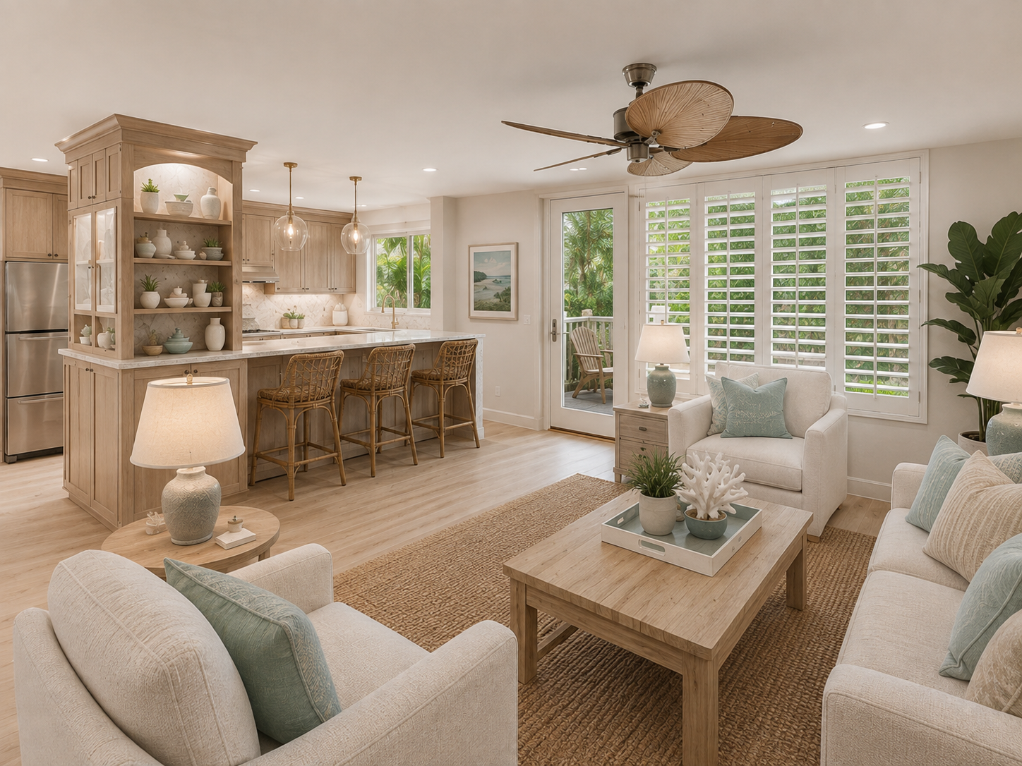 1698 S Ocean Ln #171 living area, renovated concept
