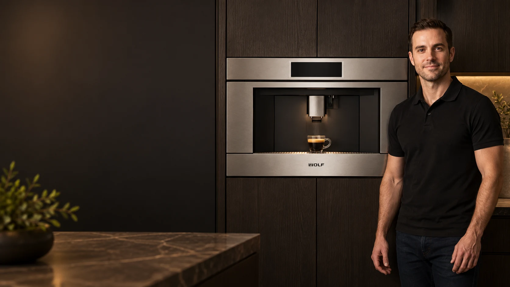 Wolf coffee appliance with service professional