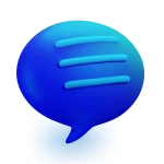 Speech bubble icon representing automated follow-up and customer communication.