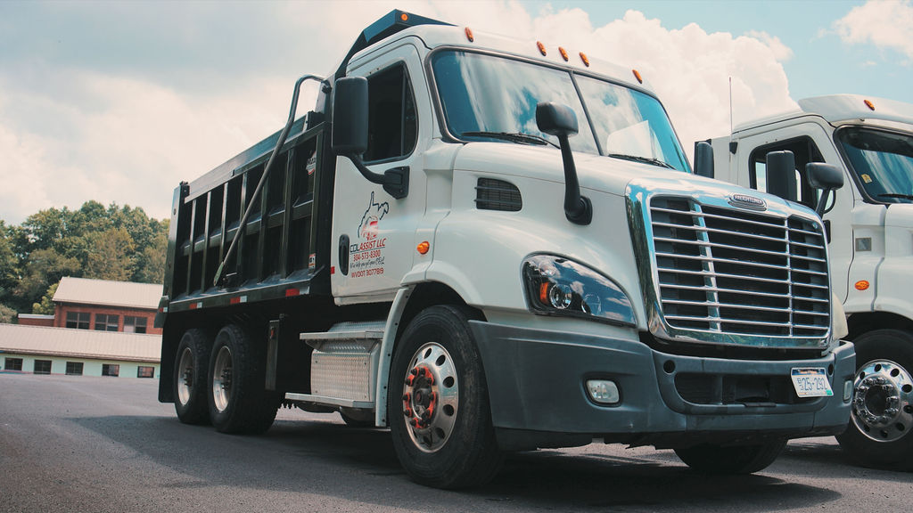 Dump truck used for Class A with E & O training