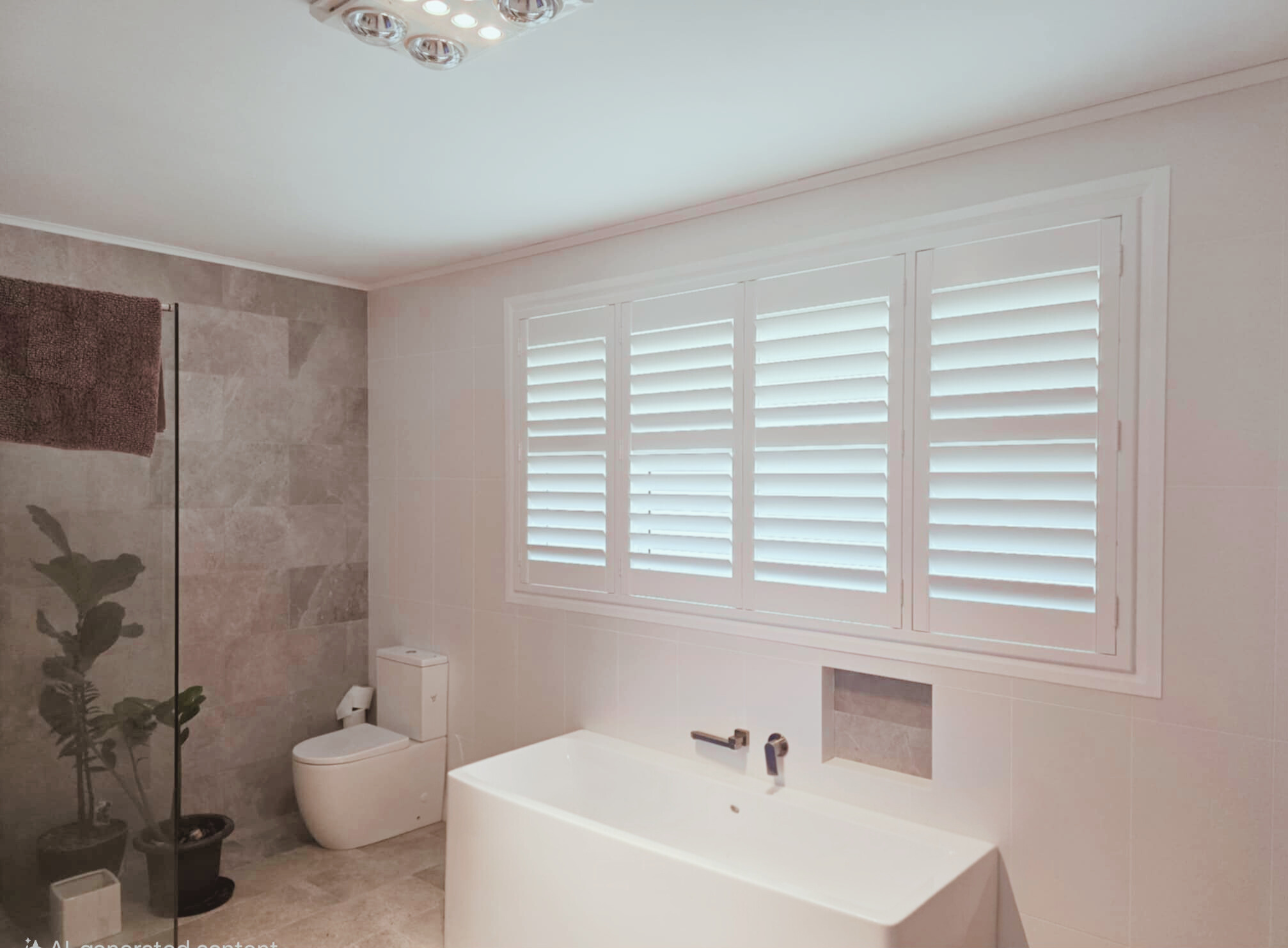 Plantation shutters Lake Macquarie installation 1