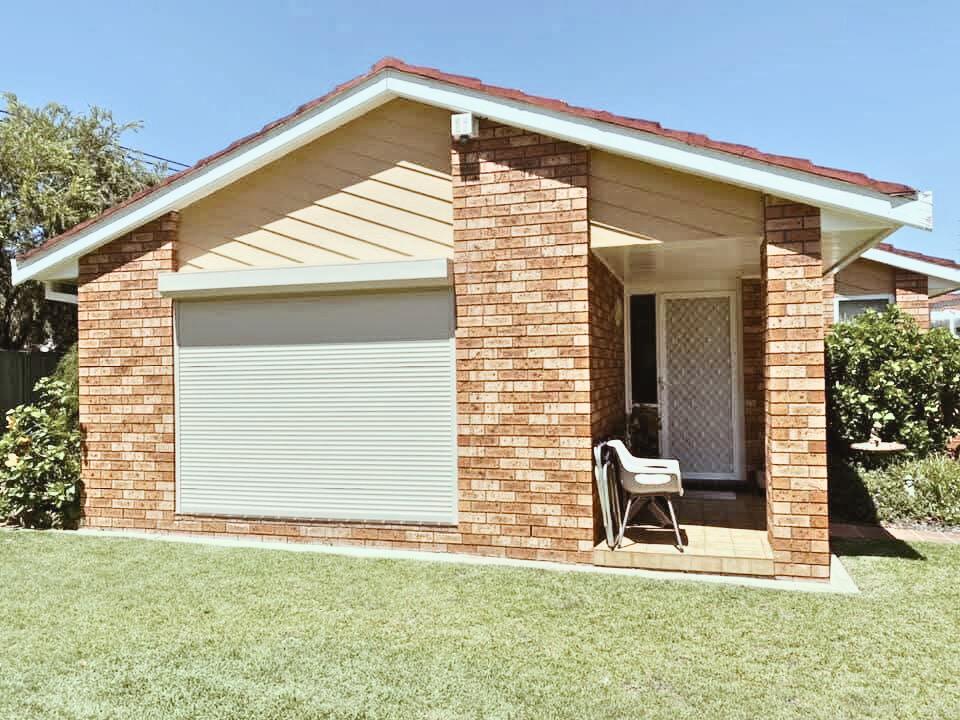 Roller shutters installed on Lake Macquarie home exterior