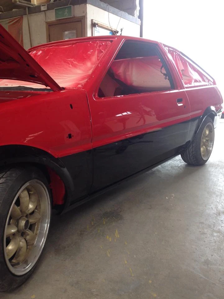 Toyota AE86 Twin Cam — Full bodywork restoration & respray