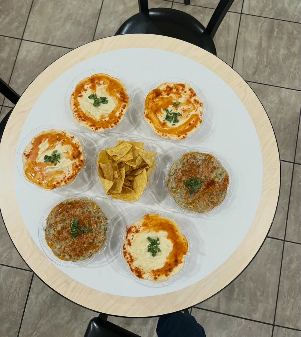 Tonbo dips and appetizers