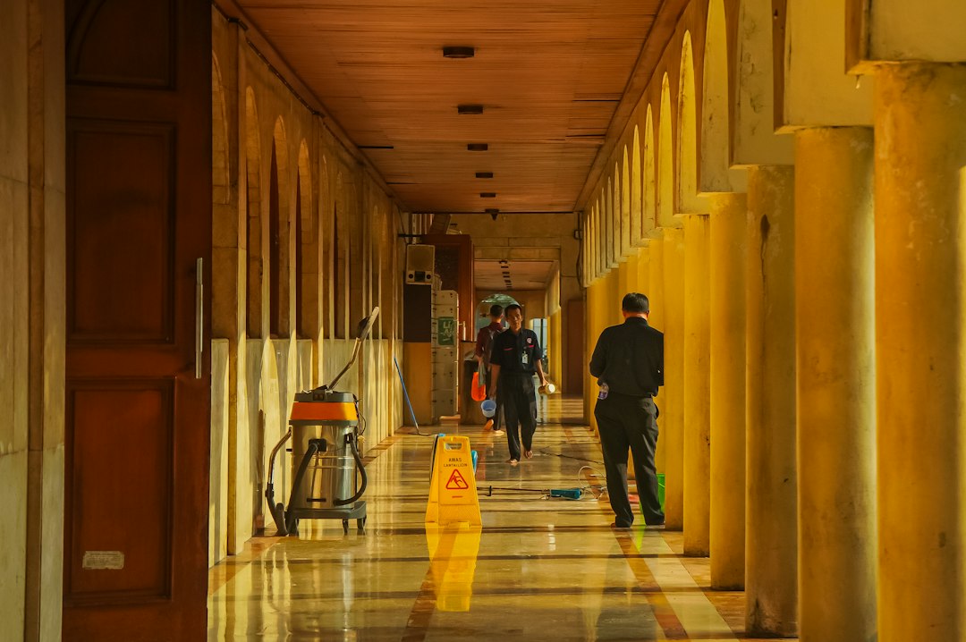 Mop Squad daily cleaning team at work